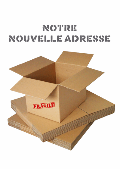 Carte Déménagement, Notre Nouvelle Adresse : Envoyer une 